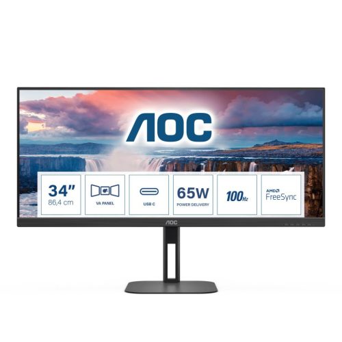  34" AOC U34V5C/BK LCD monitor 