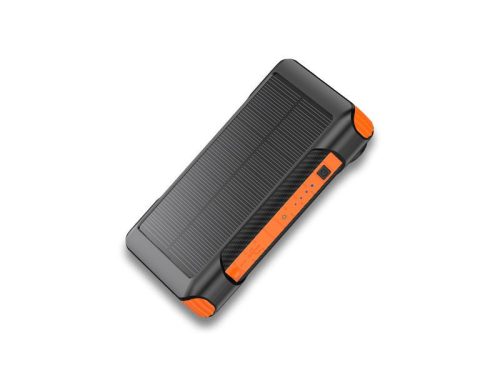  Alcor SD10000 Solar & Dynamo Power Bank beépített lámpával narancssárga 