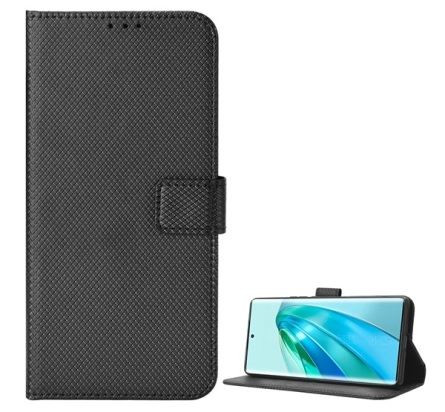  Gigapack Honor Magic5 Lite 5G rombusz mintás fliptok fekete (GP-136331) 