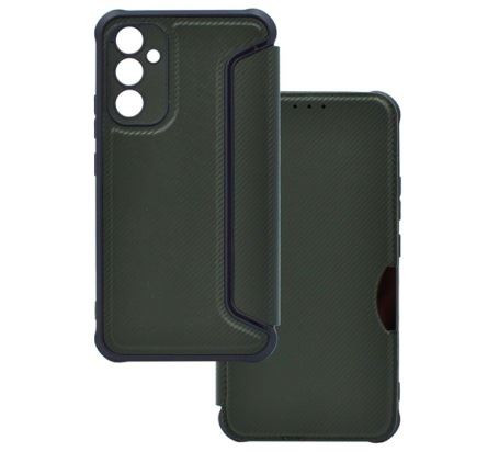  Gigapack Samsung Galaxy A54 5G karbon mintás fliptok sötétzöld (GP-138748) 