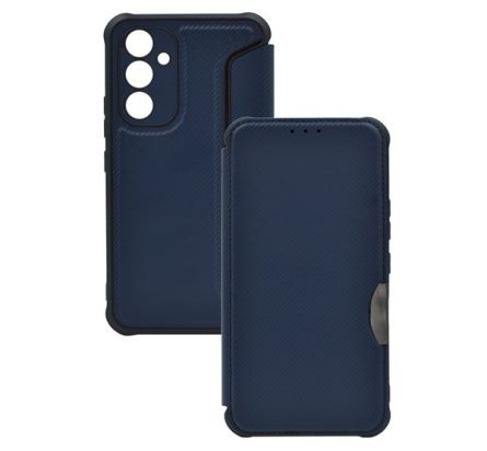  Gigapack Samsung Galaxy A34 5G karbon mintás fliptok sötétkék (GP-138739) 
