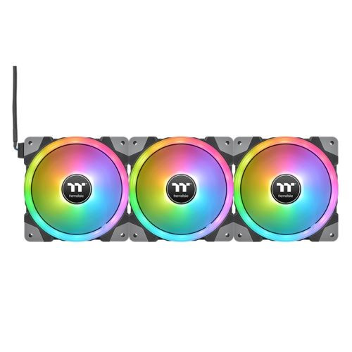  Thermaltake SWAFAN EX14 RGB TT Premium Edition ventilátor fekete-fehér 3db (CL-F144-PL14SW-A) 