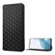  Gigapack Samsung Galaxy S23 Plus 3D rombusz mintás fliptok fekete (GP-135924) 