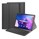  Gigapack Lenovo Tab M10 Plus bőr hatású QWERTY, angol nyelvű tablet tok fekete (GP-132502) 