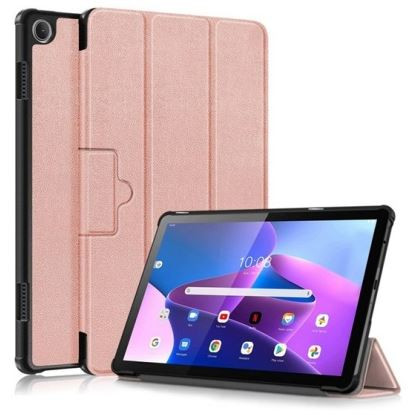 Gigapack Lenovo Tab M10 bőr hatású tablet tok rózsaarany (GP-134977) 