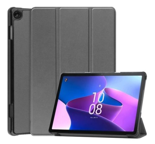  Gigapack Lenovo Tab M10 bőr hatású tablet tok szürke (GP-138229) 