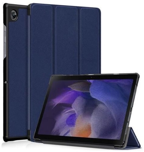  Gigapack Samsung Galaxy Tab A8 10.5 bőr hatású tablet tok sötétkék (GP-126373) 
