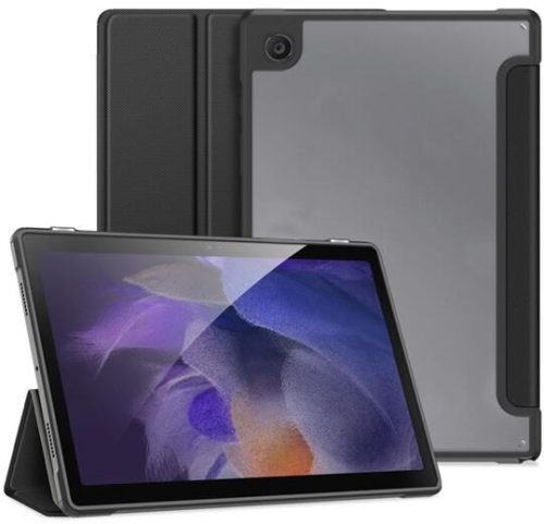  Dux Ducis Toby Samsung Galaxy Tab A8 10.5 bőr hatású tablet tok fekete (GP-122735) 