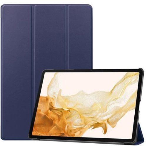  Gigapack Samsung Galaxy Tab S9 Plus bőr hatású tablet tok sötétkék (GP-147067) 
