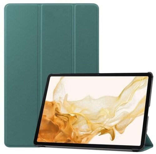  Gigapack Samsung Galaxy Tab S9 Plus bőr hatású tablet tok sötétzöld (GP-147068) 