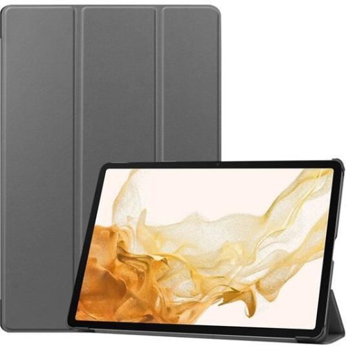  Gigapack Samsung Galaxy Tab S9 Plus bőr hatású tablet tok szürke (GP-147069) 