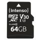  64GB microSDXC Intenso Professional memóriakártya + adapter UHS-I C10 U1 V30 (3433490) 