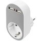  Digitus 2xUSB-A 1xdugalj töltőadapter fehér (DA-70617) 