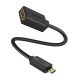  UGREEN Micro HDMI-HDMI adapter 20cm fekete (20134B) 