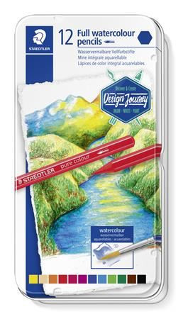  Staedtler "146 10G" színes akvarell ceruza készlet fémdobozban 12db  (14610G M12 / TS14610GM12) 