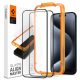  Spigen AlignMaster GLAS.tR iPhone 15 Pro kijelzővédő fekete kerettel (AGL06895) 
