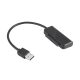  Akasa USB-A - 2.5" Sata+táp átalakító fekete (AK-AU3-07BK) 
