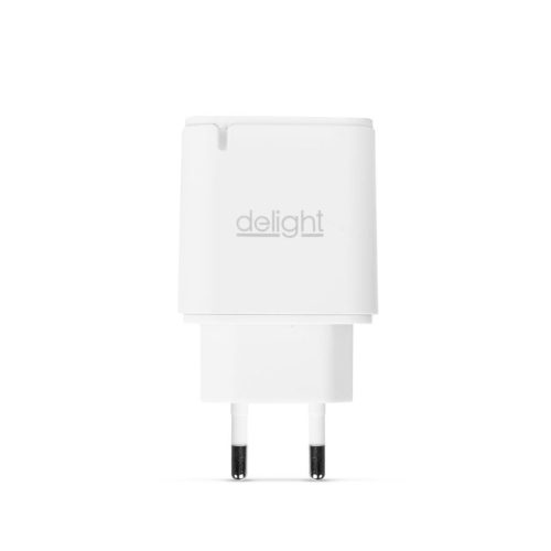  Delight 55047WH hálózati adapter USB-A - USB-C fehér 