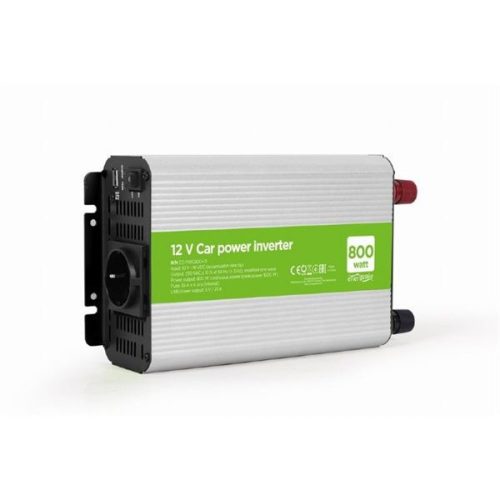  Energenie autós inverter 800W, 12V - 2x USB-A port (EG-PWC800-01) 