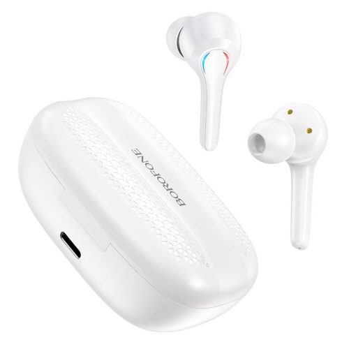  Borofone BW11 TWS Bluetooth mikrofonos fülhallgató fehér 