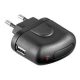  Goobay hálózati töltő USB-A 5V fekete (44008) 