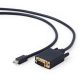  Gembird Mini DisplayPort -> VGA M/M video jelkábel 1.8m fekete (CC-mDPM-VGAM-6) 