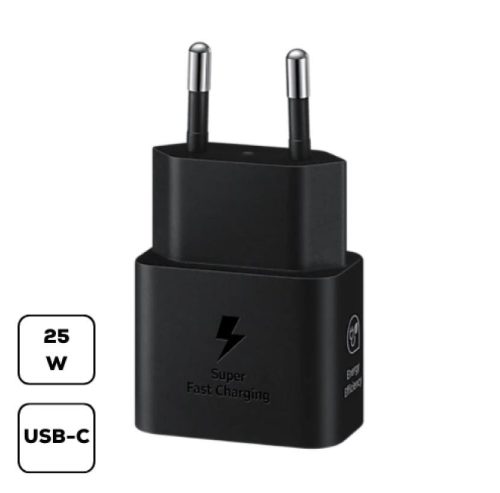  Samsung EP-T2510NBEG USB-C 25W hálózati adapter fekete 