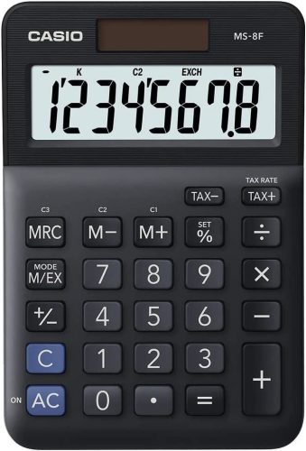  Casio MS-8F asztali számológép fekete 