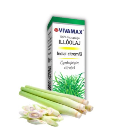  Vivamax indiai citromfű 100%-os tisztaságú illóolaj 10ml (GYVI8) 