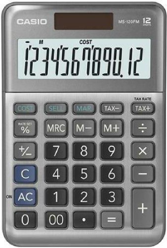  Casio MS-120FM asztali számológép szürke 