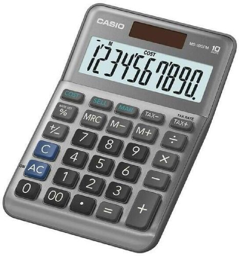  Casio MS-100FM asztali számológép szürke 