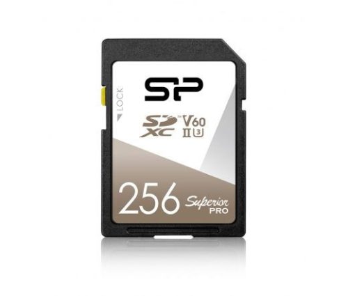  256GB SDXC memória kártya Silicon Power UHS-II U3 V60 Superior Pro (SP256GBSDXJV6V10) 