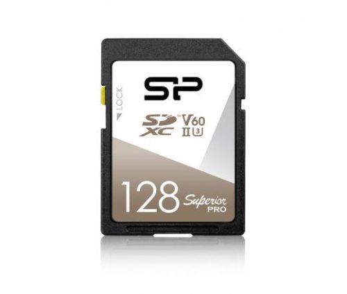  128GB SDXC memória kártya Silicon Power UHS-II U3 V60 Superior Pro (SP128GBSDXJV6V10) 