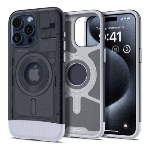  Spigen Classic C1 iPhone 15 Pro hátlaptok szürke (ACS06742) 