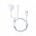  Devia 2in1 Smart Lightning és mágneses Apple Watch töltőkábel 1.2m fehér (EA199) 