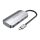  Vention USB-C - USB-C 3x USB3.0, PD dokkoló állomás 0,15m szürke (TNDHB) 