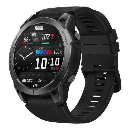  Zeblaze Stratos 3 okos óra fekete (Stratos 3 Black) 