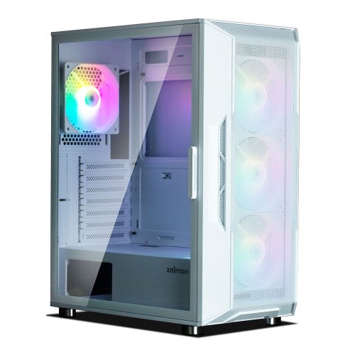  Zalman i3 NEO WHITE táp nélküli ablakos ház fehér 