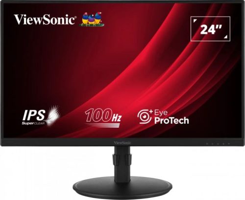  24" ViewSonic VG2408A-MHD LCD monitor fekete 