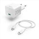  Hama USB-C hálózati töltő 1m USB-C - Lightning kábellel fehér (201620) 