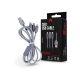  Maxlife TF-0168 USB-A - USB-C - Lightning - Micro USB töltőkábel 1m ezüst 