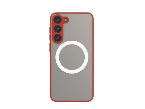  Cellect Samsung S24 mágneses tok piros-fekete (CEL-MATTM-S24-RBK) 