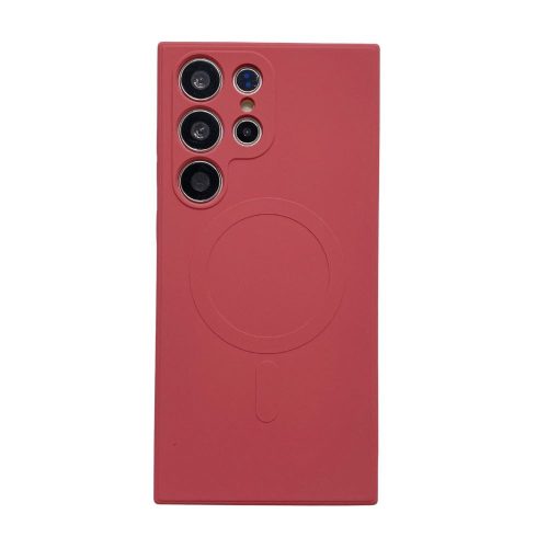  Cellect Samsung S24 mágneses szilikon tok piros (CEL-MAG-S24-R) 