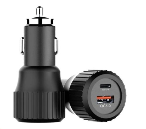  Choetech TC0010 USB A+C autós töltő 