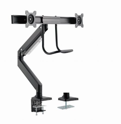  Gembird 2 karos asztalra erősíthető monitor tartó 17”-32” fekete (MA-DA2-04) 