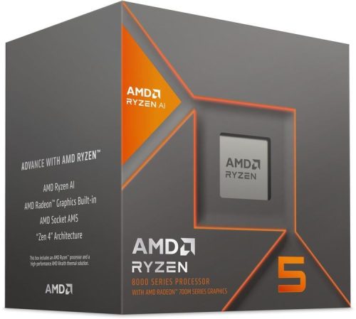  AMD Ryzen 5 8600G 4.3GHz Socket AM5 dobozos (100-100001237BOX) 
