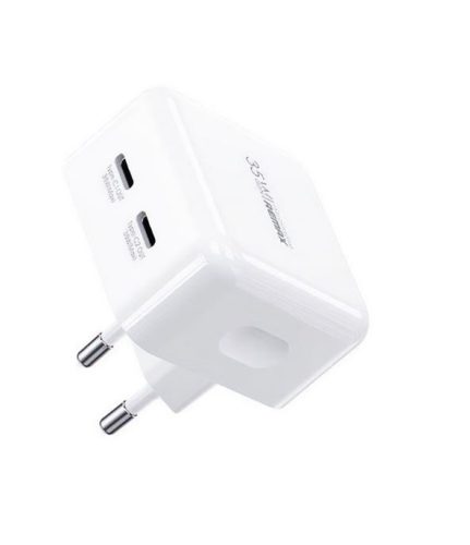  Remax Fiyeo 2xUSB-C 35W hálózati töltő fehér (RP-U87) 