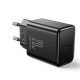  JOYROOM hálózati töltő USB-C aljzat (5V / 3A, 20W, gyorstöltés támogatás) fekete (JR-TCF06_BLACK) 