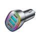  JOYROOM autós töltő 2xUSB-A - 2xUSB-C aljzat  (5V/3A, 70W, PD gyorstöltő 3.0) fekete (JR-CL29_4) 