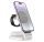  HOCO CQ3 3az1-ben asztali töltő (15W, wireless, gyorstöltő, MagSafe, Apple Watch töltő) fehér (CQ3_W) 